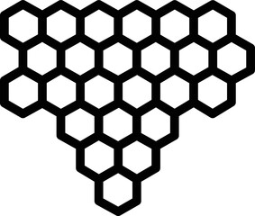 Honey comb Vector Icon Design Illustration