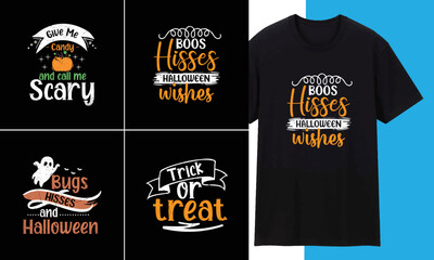 Halloween Typography , Party  , Halloween day , SVG , T shirt Design bundle 