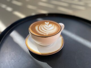 cup of coffee on a table