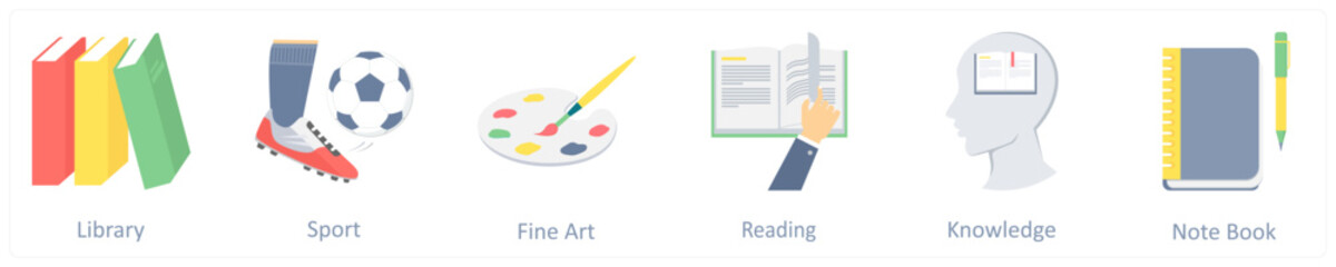 library, sport, fine art