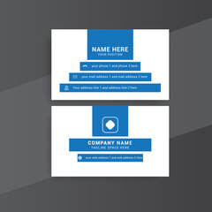 Fototapeta premium Modern nice Elegant business card template with clean shapes