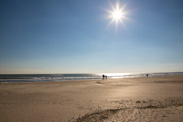 Landscape of the wild beach in Corbu - Romania