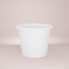 4 oz paper cup 3d illustration image mock up
