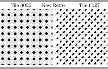背景として使えるタイル調のNewRetroでシンプルな映えるパターン