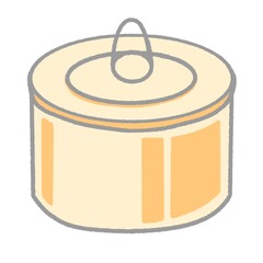 Canned food hand drawn icon design illustration elements.