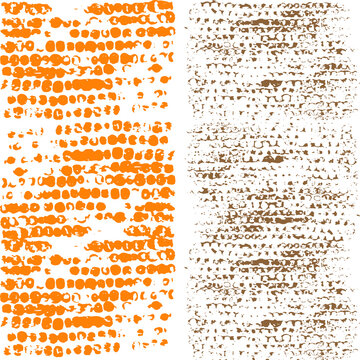 Texture of corn grain prints.