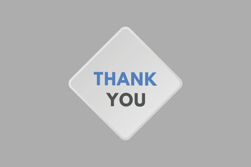 thank you text Button. thank you Sign Icon Label Sticker Web Buttons
