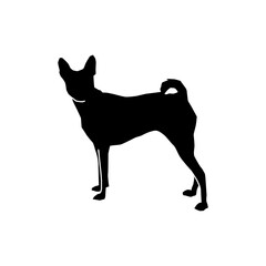 silhouette dog icon or logo isolated sign symbol vector illustration - high quality black style vector icons