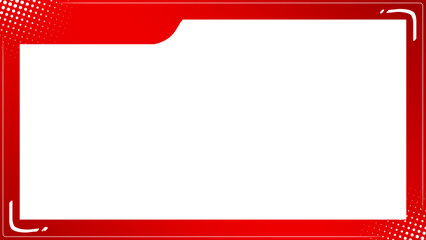 red banner frame preview
