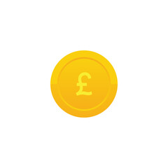 Pound gold coin png symbol