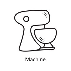 Machine vector outline Icon Design illustration. Bakery Symbol on White background EPS 10 File