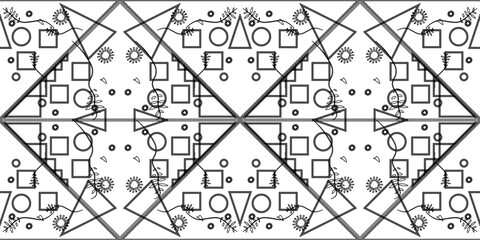 Seamless ethnic pattern in mint tints.Tribal seamless colorful geometric pattern.Ethnic vector texture.Traditional ornament.Embroidery texture with geometric ornament.Pattern for surface design.EPS10