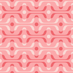 Abstract attractive ornament for decorating any surfaces or things. Seamless pattern.