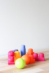 building block, colorful games for children playing