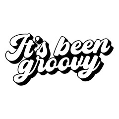 Groovy Quotes Typography Black and White for print