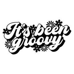 Groovy Quotes Typography Black and White for print