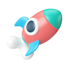 Obraz premium Start Up 3D Illustration Icon