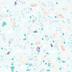 Terrazzo Texture Vector. Flooring Seamless Pattern