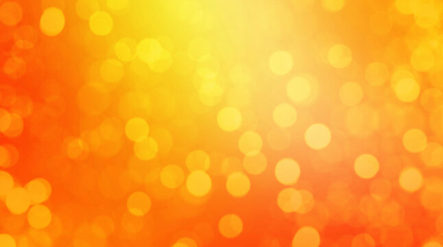 Orange yellow light abstract blurred bokeh background