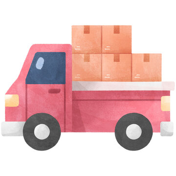 Logistic Car with Parcel