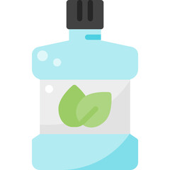 Organic Mouthwash Fresh Bottle Beauty Skincare Healthcare flat icon