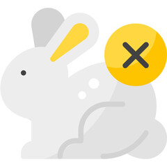 Not Tested On Animal Cosmetic Beauty Skincare Healthcare flat icon
