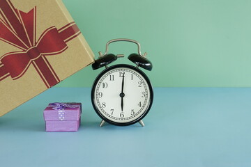 alarm clock and box