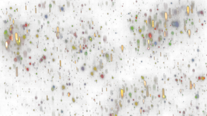 abstract bokeh multicolored bright circles of light falling from top to bottom, for festive animation