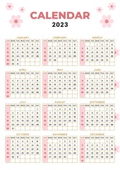 Pastel Colorful 2023 calendar