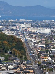 国道319号線　瀬戸内海へつながる道【香川県仲多度郡琴平町】