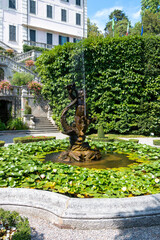 The fountain in the garden of Villa Carlotta