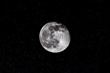 Fototapeta na wymiar moon over black
