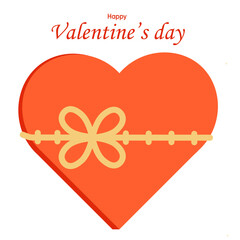 Valentine's Day vector illustration icon/ sticker with transparent background