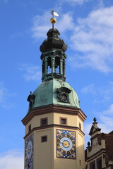 Fototapeta na wymiar Turm am alten Rathaus, Leipzig