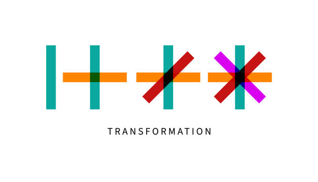 evolution logo, change metaphor