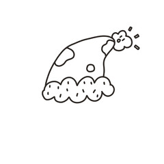 Christmas hat with cutie cartoon