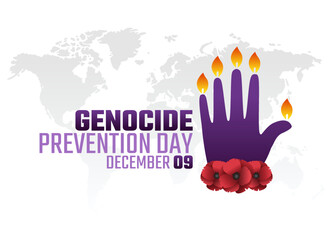 vector graphic of genocide prevention day good for genocide prevention day celebration. flat design. flyer design.flat illustration.