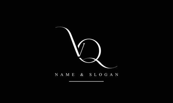 VQ, QV, V, Q abstract letters logo monogram