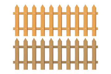 Picket fence design vector flat isolated illustration