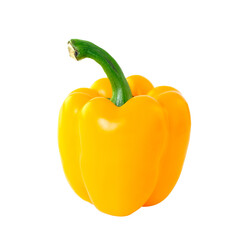 sweet yellow pepper isolated on transparent png