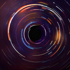 Colourfull star trails