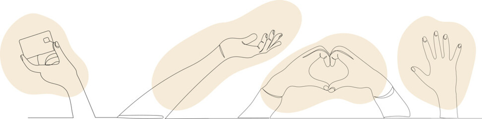 hand sketch, continuous line drawing, vector