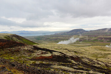 fumigène dans le champ