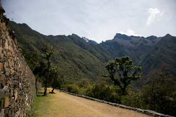 Ruins of Choquequirao, an Inca archaeological site in Peru, similar in structure and architecture...