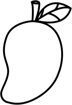 recommend clip art: Mango Outline