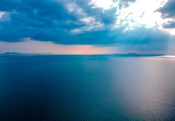 clouds over the sea