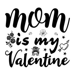 Valentines Day T-shirt Design With Vector And Elements