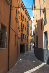 Fototapeta na wymiar old town of Girona. Catalonia. Historical architecture.