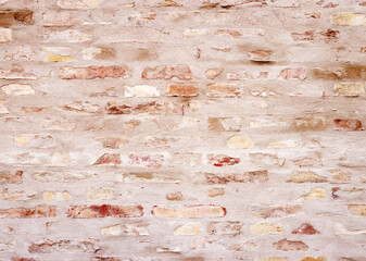 Red brick walls, brick room, interior texture, wall background.