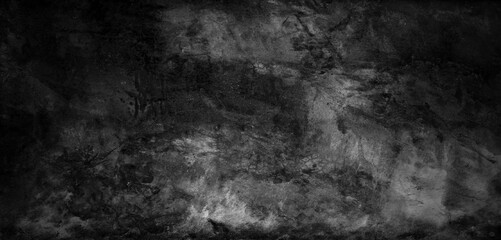 Black concrete street wall background or texture